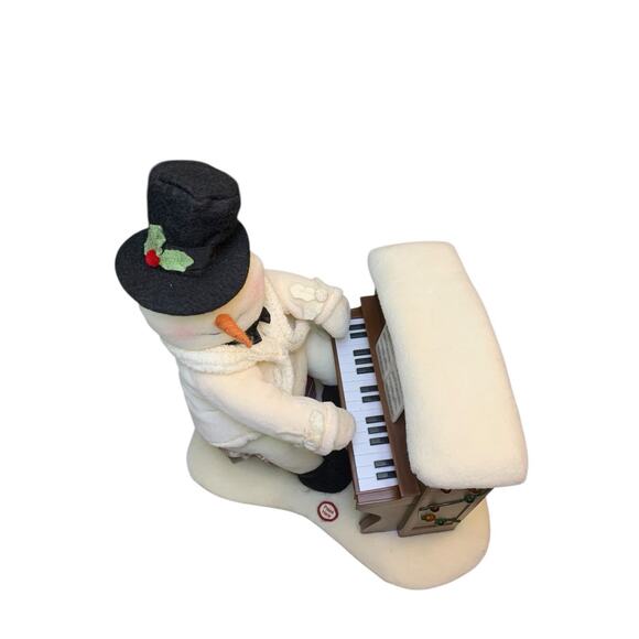 2005 Hallmark PIANO Playing Singing Snowman Plush JINGLE PALS Tested and Works - Picture 7 of 9